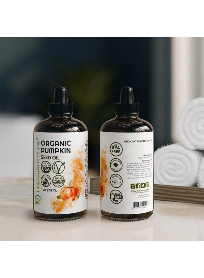 Premium Nature Organic Pumpkin Seed Oil Cold-Pressed Unrefined from Premium Nature, 100% Pumpkin Seed Oil for Hair Growth Pure Pumpkin Oil for Skin and Face Hair Oil Aceite de semilla de calabaza para el cabello 4oz - Image 5