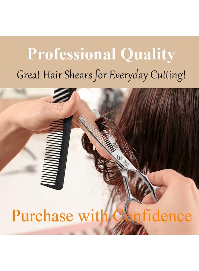 JASON 6" Texturizing Hair Scissors, 23 Teeth Hair Texture Shears Professional Blending Hair Thinning Scissor for Barber, Hairdresser, Stylist, Women and Men, Japanese 440C Stainless Steel - Image 5