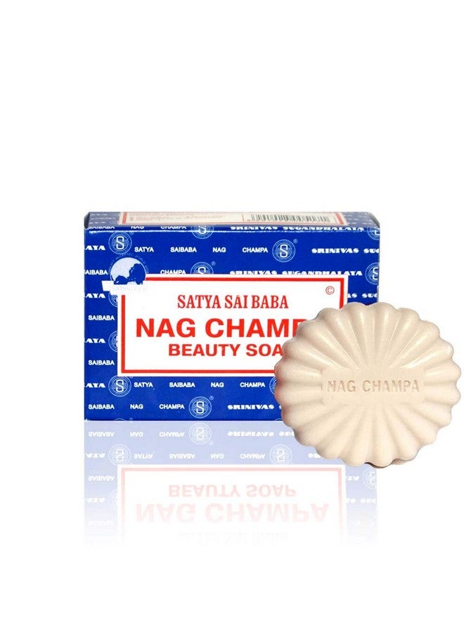 Satya Nag Champa: Sai Baba Natural Soap, Large, 150 g, 5 oz, 4 Piece - Image 2
