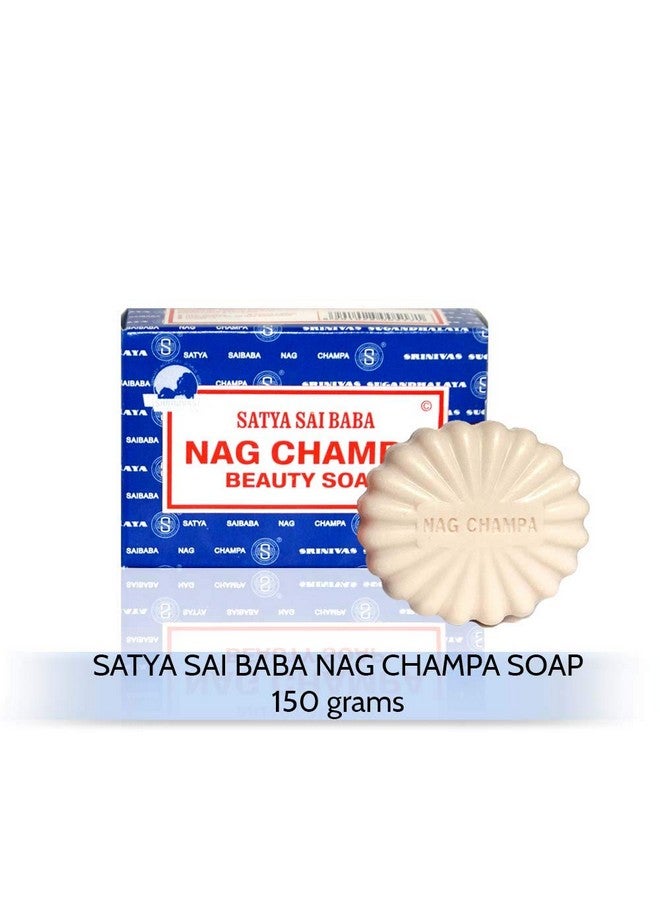 Satya Nag Champa: Sai Baba Natural Soap, Large, 150 g, 5 oz, 4 Piece - Image 3