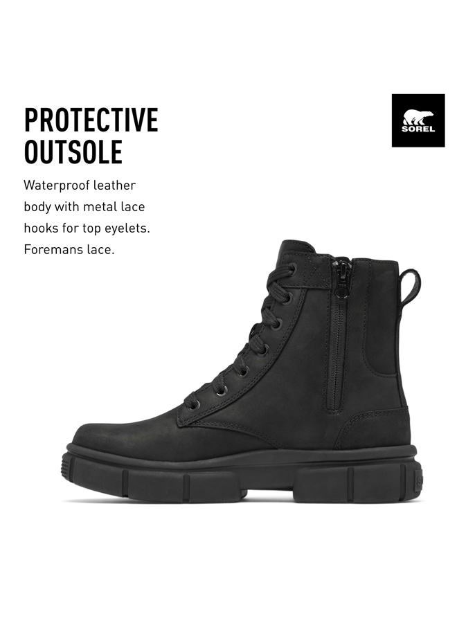 SOREL Women's Explorer STRT Lace Boot, Black/Black, 7 - Image 4