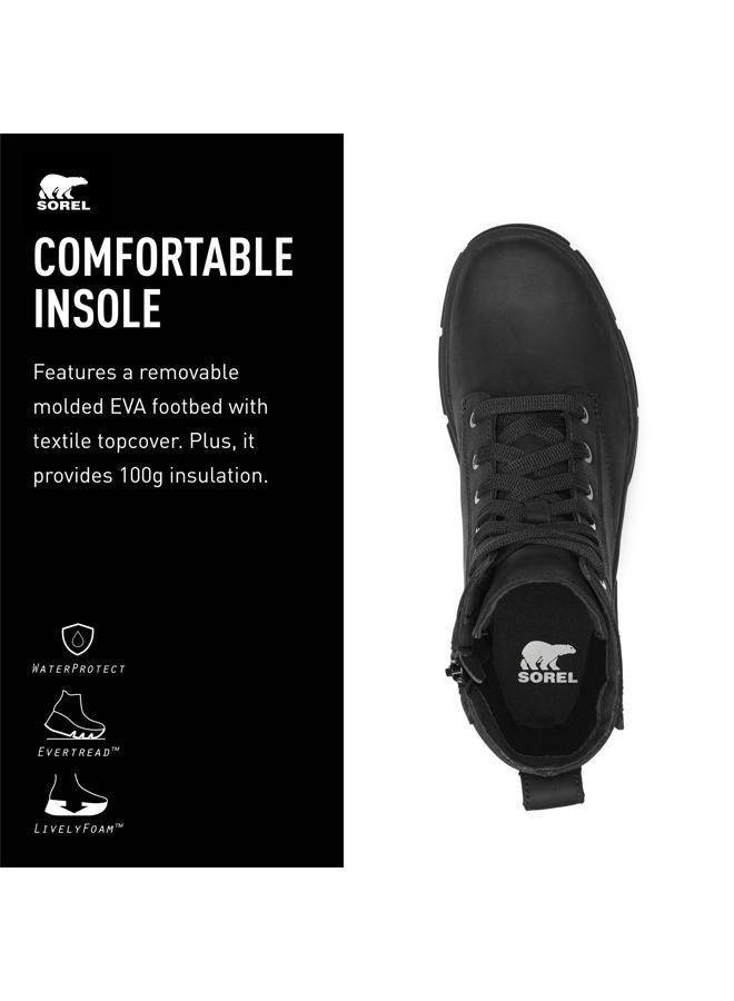 SOREL Women's Explorer STRT Lace Boot, Black/Black, 7 - Image 5