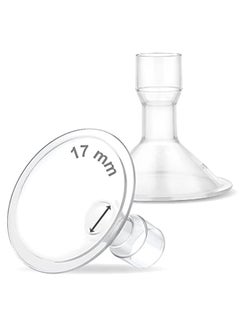 MyFit 17 mm Shields Small; Compatible with Medela Breast Pumps-PersonalFit, Freestyle, Harmony, Maxi, Freestyle Flex Connector; Connect to Maymom Widemouth/Narrow Connector, 2pcs