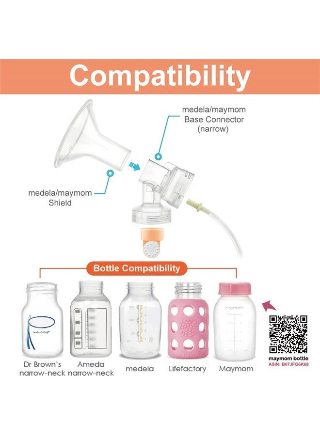 Maymom - MyFit 17 mm Shields Small; Compatible with Medela Breast Pumps-PersonalFit, Freestyle, Harmony, Maxi, Freestyle Flex Connector; Connect to Maymom Widemouth/Narrow Connector, 2pcs - Image 1