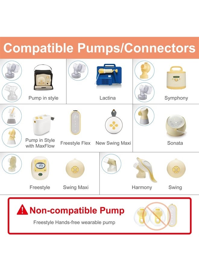 Maymom - MyFit 17 mm Shields Small; Compatible with Medela Breast Pumps-PersonalFit, Freestyle, Harmony, Maxi, Freestyle Flex Connector; Connect to Maymom Widemouth/Narrow Connector, 2pcs - Image 1
