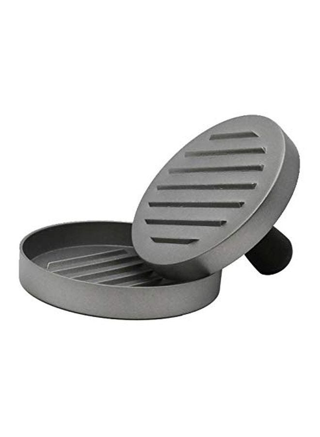 Alyashmac Aluminum Alloy Meat Press Patty Maker Mould Silver 11cm - Image 2
