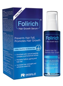 Regaliz Folirich Hair Growth Serum Reduces Hair Fall and Strengthens Hair | Suitable for Men and Women | 60ml