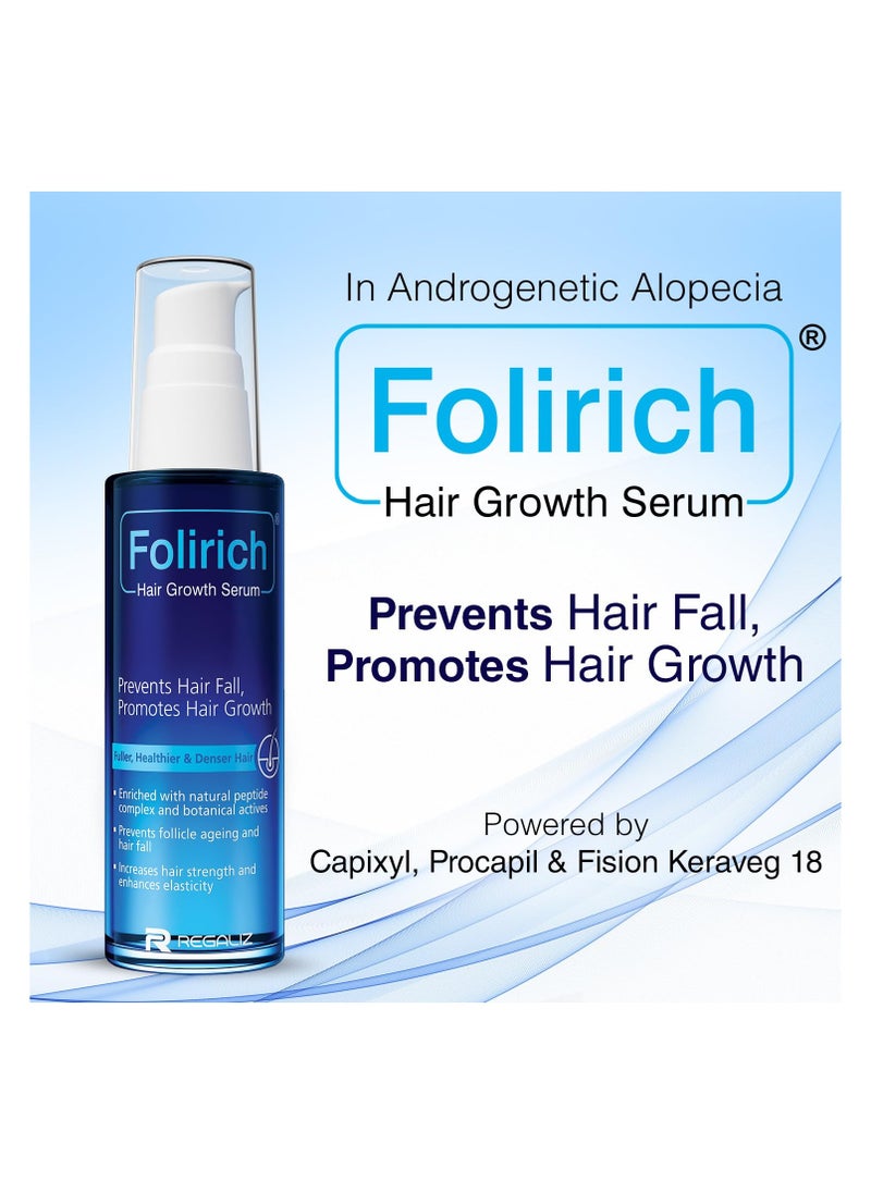 Regaliz - Regaliz Folirich Hair Growth Serum Reduces Hair Fall and Strengthens Hair | Suitable for Men and Women | 60ml - Image 1