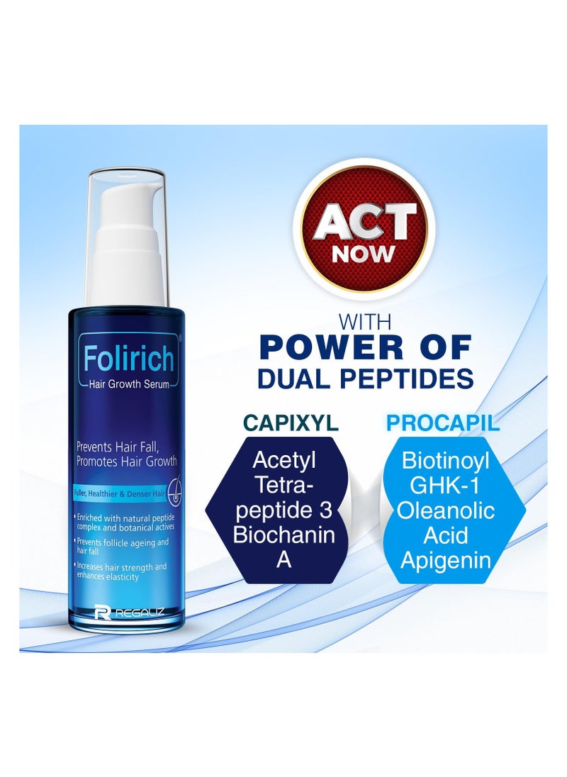 Regaliz - Regaliz Folirich Hair Growth Serum Reduces Hair Fall and Strengthens Hair | Suitable for Men and Women | 60ml - Image 1