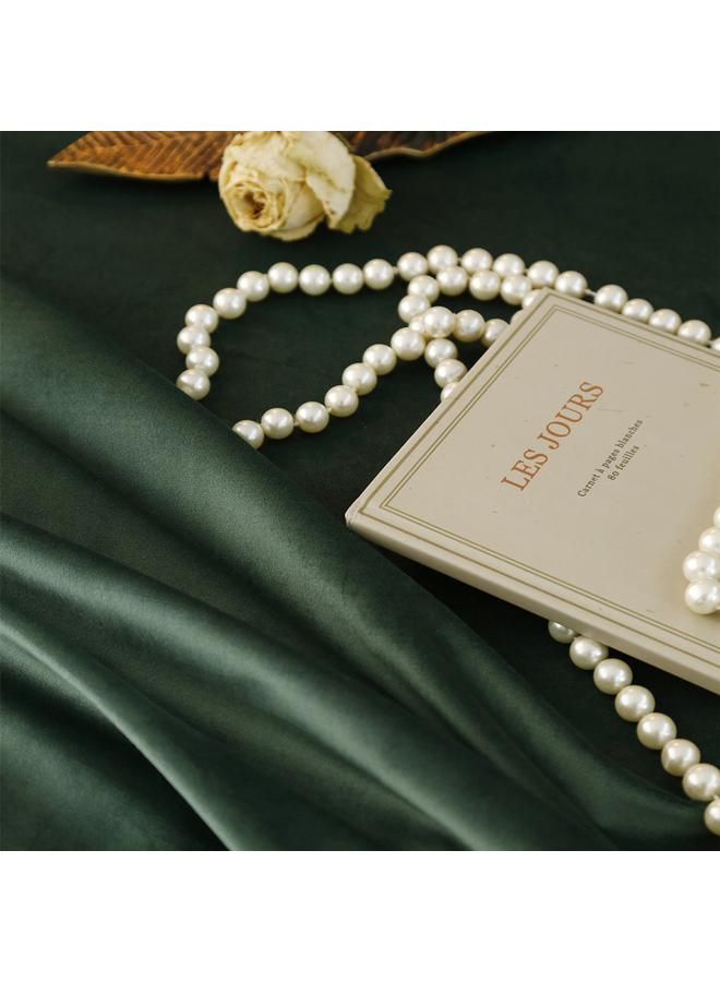 الأزرق جي دبليو مفرش المائدة الأخضر الداكن عالي الجودة من الحرير الذهبي الفاتح الفاخر - Image 4