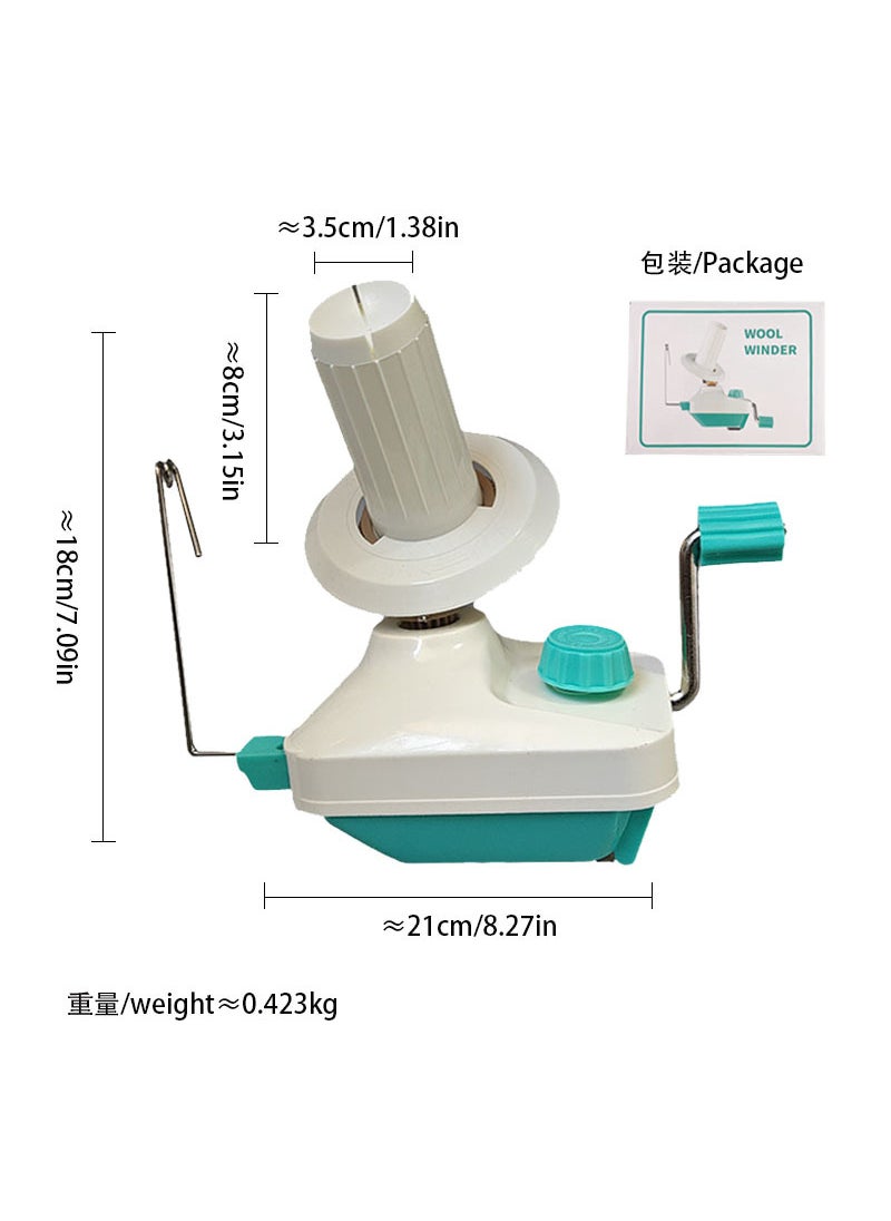 Generic - Compact Home Yarn Winder Hand Crank KnittingGreen winding machine Green winding machine - Image 1