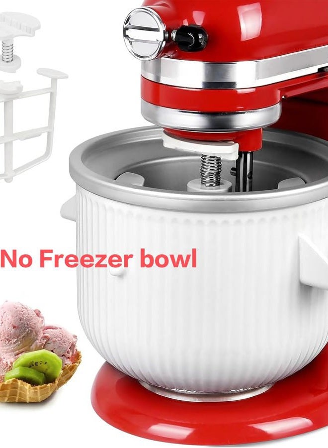 BOUYAO Ice Cream Maker Attachment for KitchenAid Stand Mixer, Ice Cream & Sorbet Gelato Maker Dasher and Hub Assembly Replacement Fits KitchenAid 4.5/5QT & 6QT Stand Mixers - Image 2