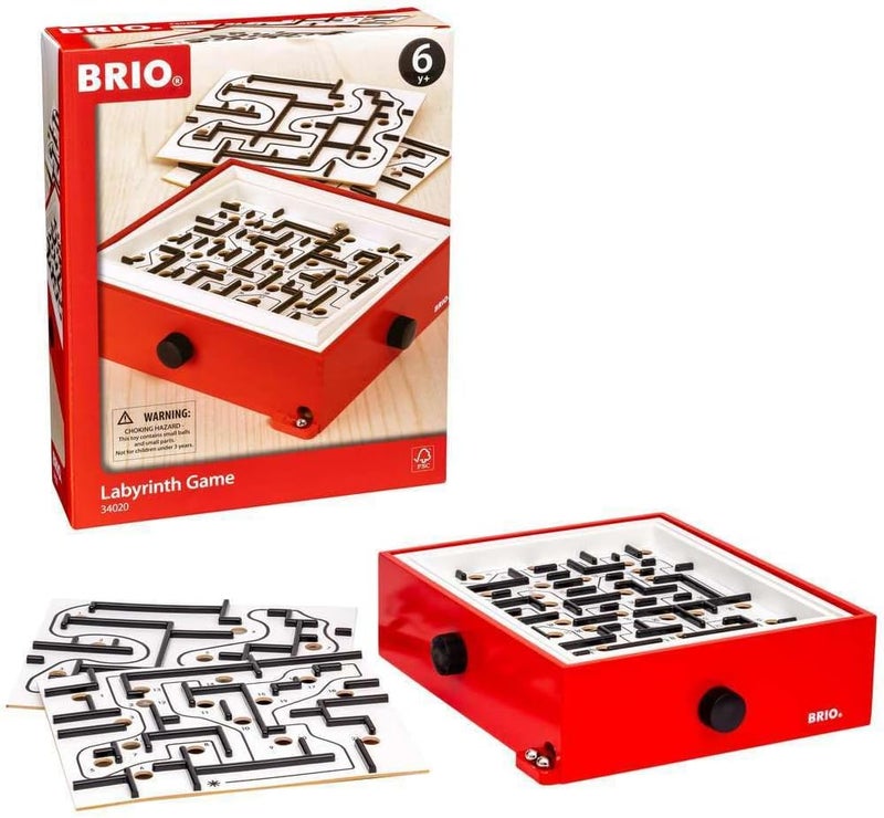 BRIO 34020 Labyrinth Game with Extra Boards for Skill Development - Image 1