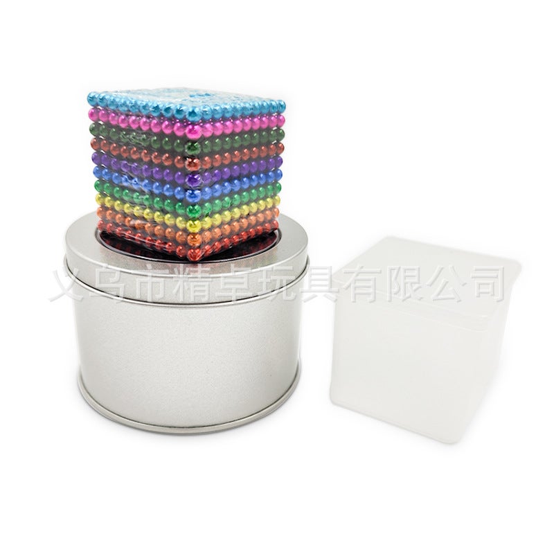 Color Buckyball 5Mm216 3Mm1000 Magnet Building Blocks Puzzle Rubik'S Cube Magnetic Ball Toy - Image 1