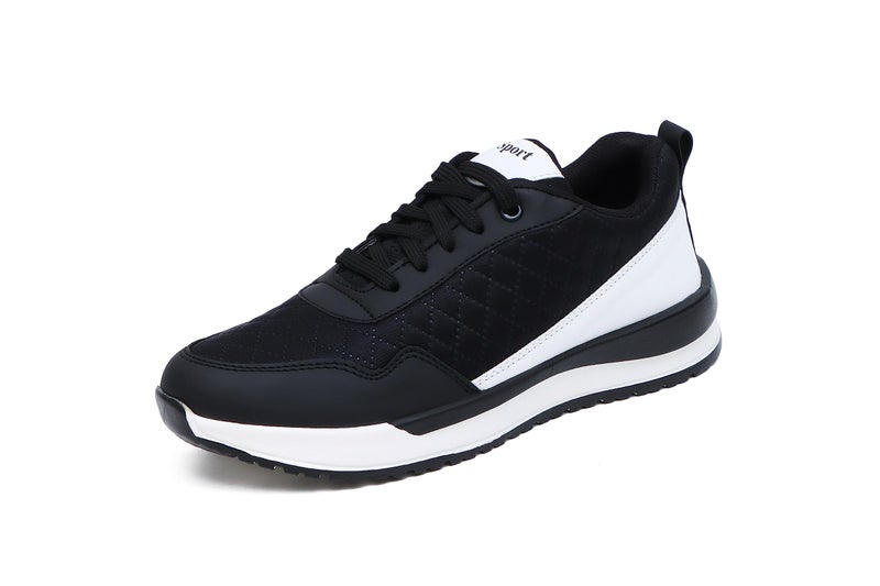 PISCES Black Mesh Ankle Sneakers Shoes for Men - 7 UK - Image 1