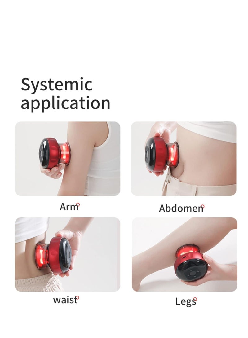 إلترازون مجموعة إلترازون "مجموعة الحجامة، غوا شا - أداة تدليك ديناميكية ذكية 3 في 1، جهاز تدليك السيلوليت قابل لإعادة الشحن، علاج الكؤوس الصينية لمكافحة السيلوليت" - Image 3