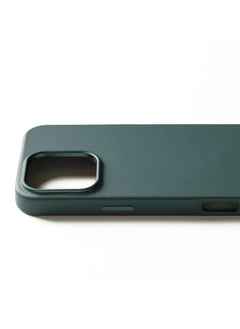 Mujjo Leather Phone Case iPhone 16 Pro Max - MagSafe Compatible - Premium European Leather - Enhanced Phone & Camera Lens Protection - Crafted with Recycled Material - Slim Profile -Livid Green  - Image 2