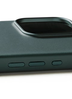 Mujjo Leather Phone Case iPhone 16 Pro Max - MagSafe Compatible - Premium European Leather - Enhanced Phone & Camera Lens Protection - Crafted with Recycled Material - Slim Profile -Livid Green  - Image 5