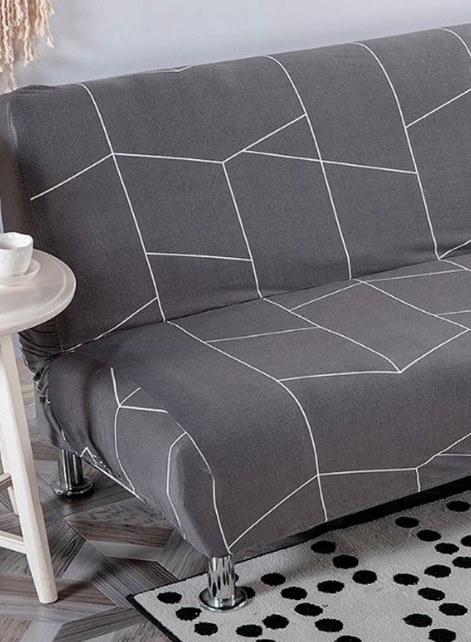 NIBEMINENT Geometry Printed Sofa Slipcover Grey/White 90 x 140cm - Image 4