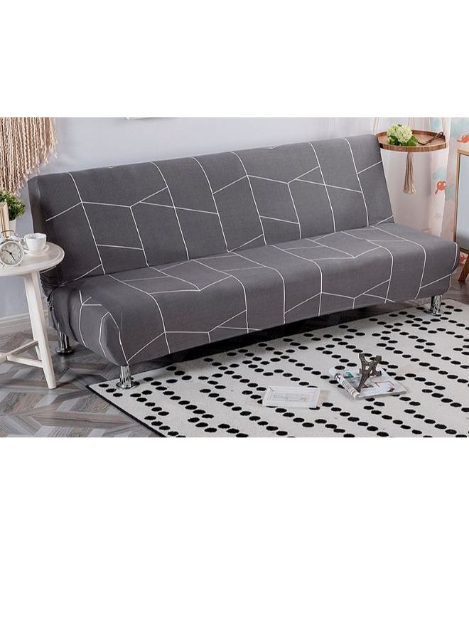 NIBEMINENT Geometry Printed Sofa Slipcover Grey/White 90 x 140cm - Image 2