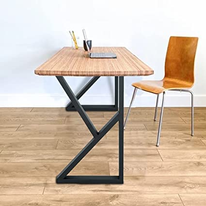 Dcloud Table Leg Desk Industrial Dining Table K Shape Cast Iron Legs Computer Desk Legs Metal Table for DIY Coffee Table Black Sturdy and Durable only Legs - Image 5