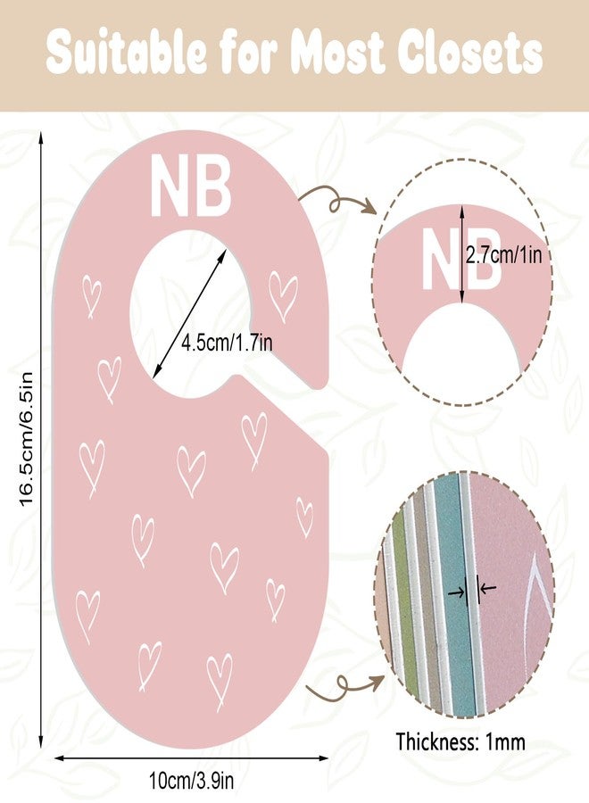 Yewfold Baby Closet Dividers, Baby Clothes Dividers for Closet, Clothes Organizer for Nursery Closets Decor, Divider Hangers for Sorting 8 Sizes from Newborn to 12+ Months - Image 2