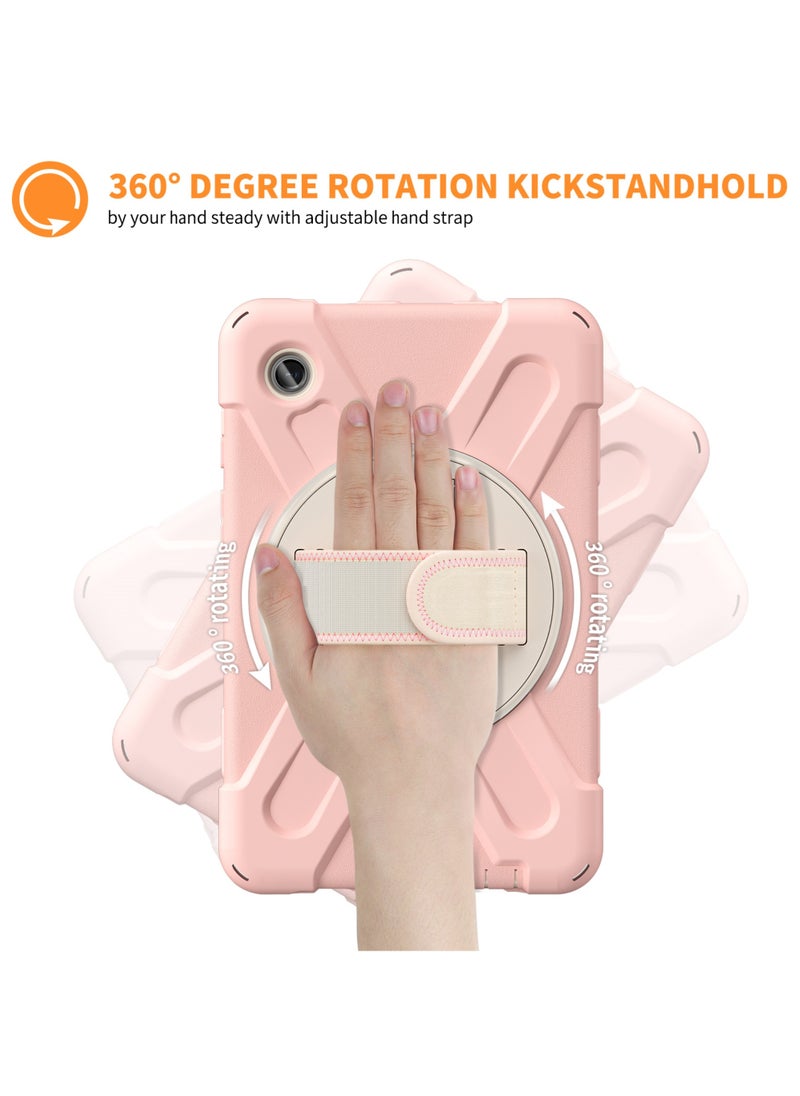 Samsung Galaxy Tab A9 Case 8.7 Inch 2023 SM-X110/X115/X117 for Kids | Heavy Duty Shockproof Case with Rotating Stand Hand Strap for Galaxy Tab A9 Tablet 2023