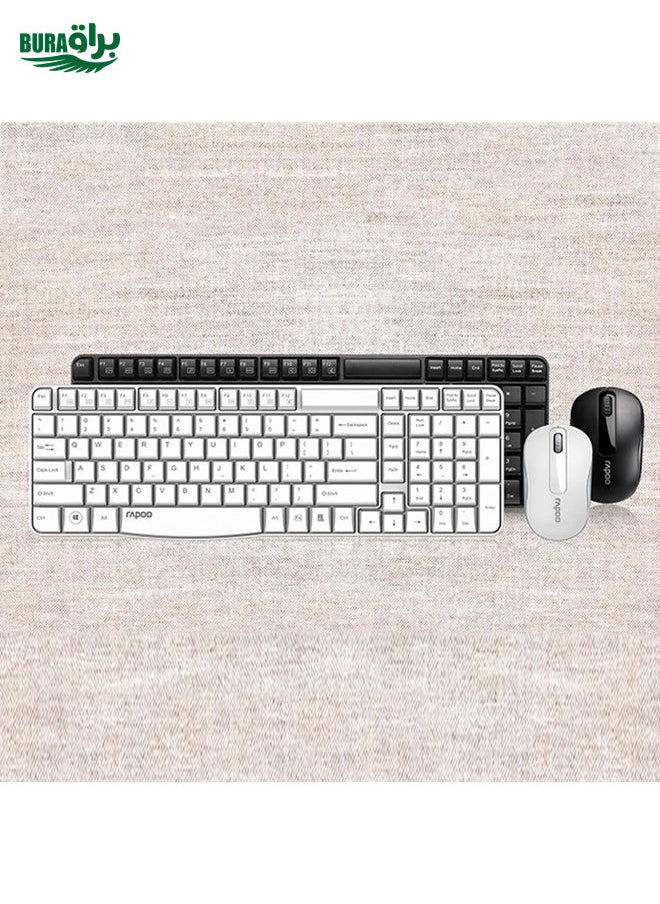 BURAQ - Rapoo X1800S 2.4GHz Wireless Keyboard and Mouse Set(Black) - Image 1