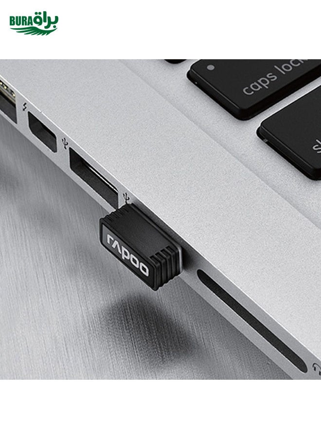 BURAQ - Rapoo X1800S 2.4GHz Wireless Keyboard and Mouse Set(Black) - Image 1