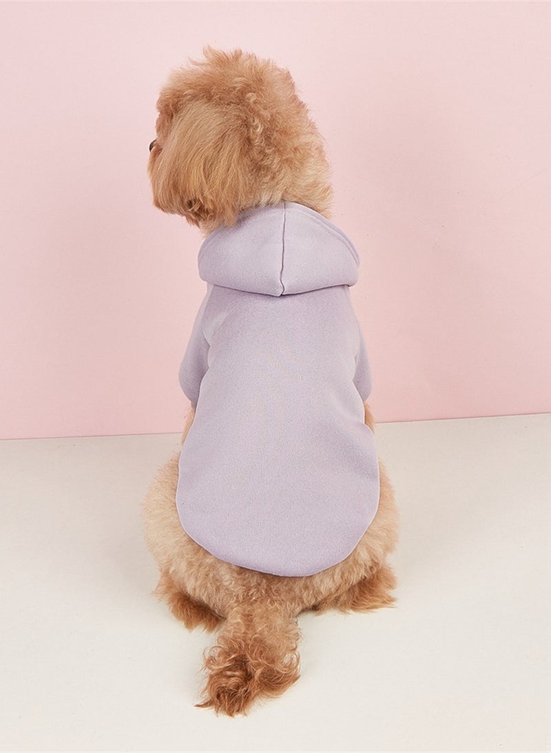 Loquat Squality New Pet Warm Clothing For Autumn And Winter Purple - Image 2