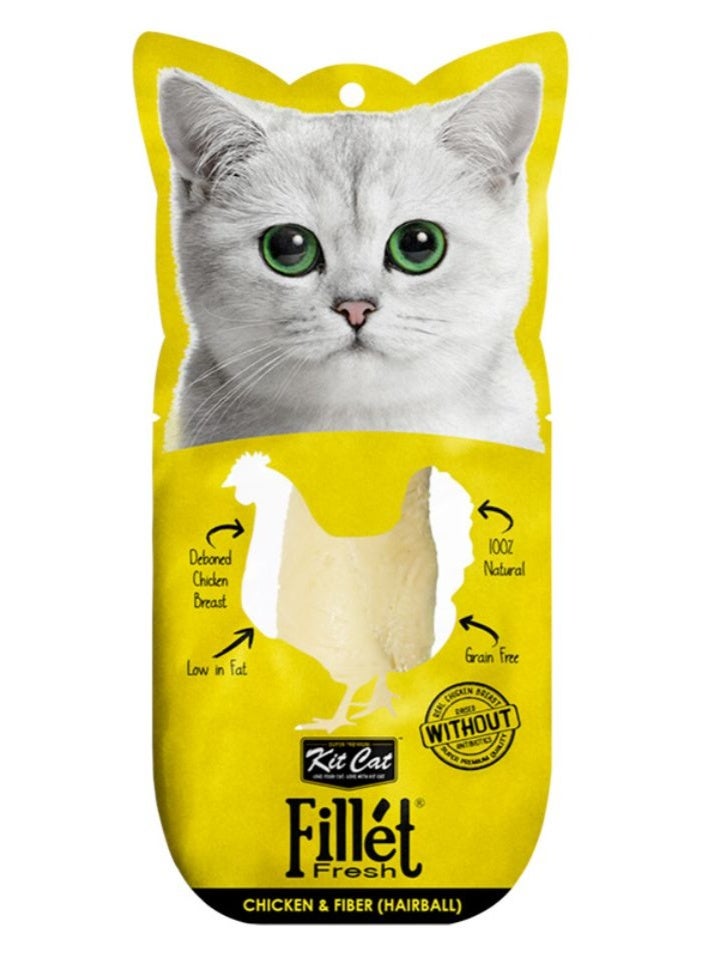 Kit Cat Fillet Fresh Chicken and Fiber (Hairball) - Image 1