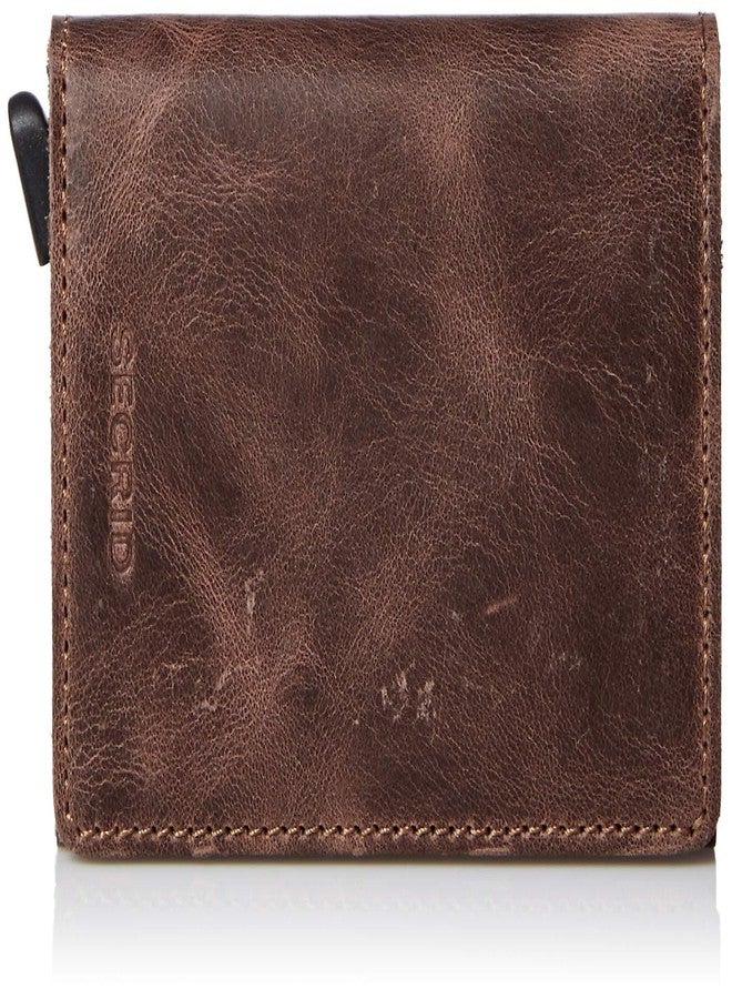 Secrid - Vintage Slimwallet Coin Purse, Size 4", Brown (Brown) - SV CHOCOLATE - Image 1