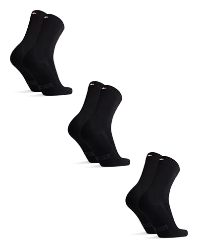 DANISH ENDURANCE 3 Pack Viscose Socks, Soft & Breathable for Men & Women, Black, US Women 11-13 // US Men 9.5-12.5 - Image 1