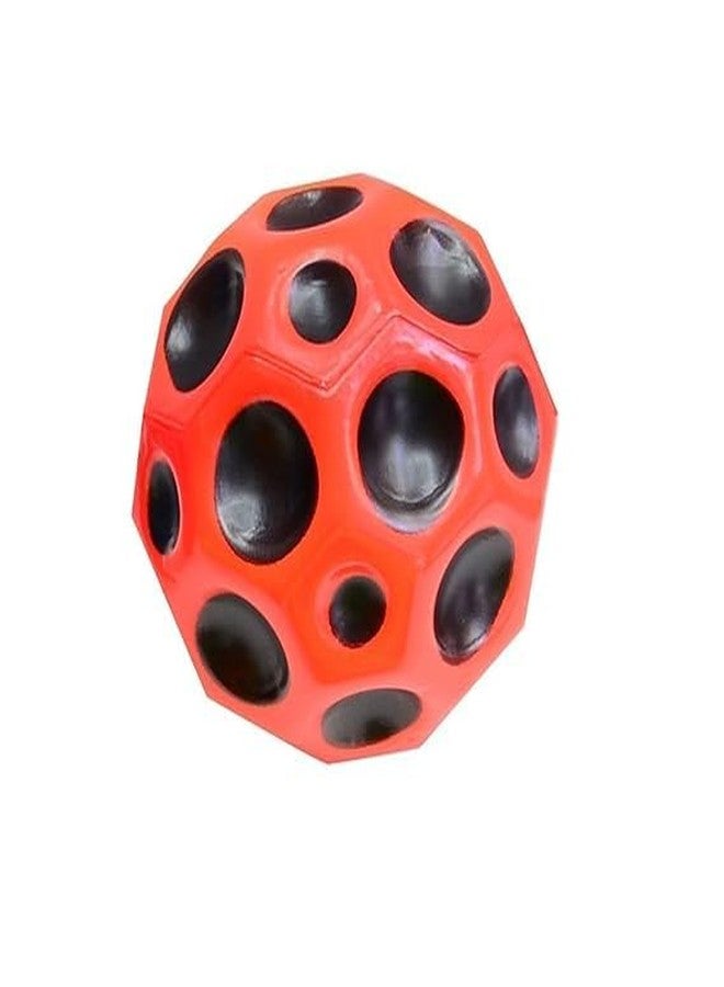 ELITEWAVE Bouncing Ball for Kids, Plastic Super High Bouncing, Super Hot Moon and Space Handball (Pack of 1), Red - Image 1