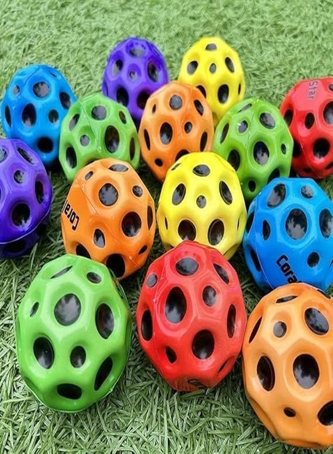 ELITEWAVE Bouncing Ball for Kids, Plastic Super High Bouncing, Super Hot Moon and Space Handball (Pack of 1), Red - Image 4