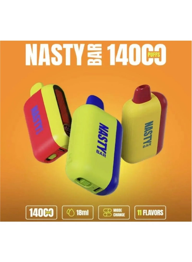 nasty Kiwi Passion Fruit Guava 14000 Puffs 5mg Disposable Pods Vape - Image 3