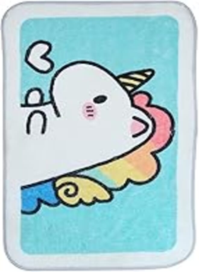 Generic Rectangle 15x59cm bathroom entrance door mats polyester carpet - multicolored 1252-1 