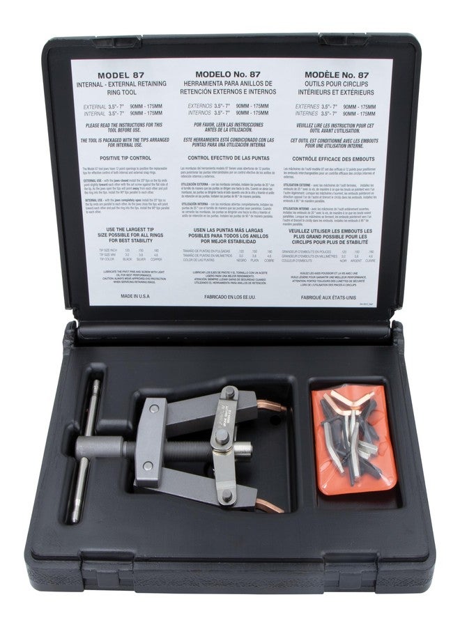 Lang Tools A & E Hand Tools Lang Tools 87 Heavy Duty Pliers with Tip Kit, Silver - Image 3