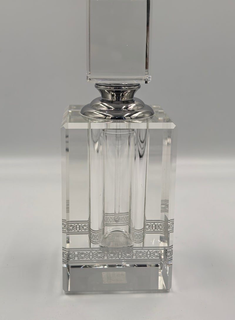 EMPTY CRYSTAL OIL BOTTLE, Empty Oil Perfumes Bottle Empty Refillable Perfume Essential Oil Attar Bottle,60ML OIL BOTTLE  - Image 1