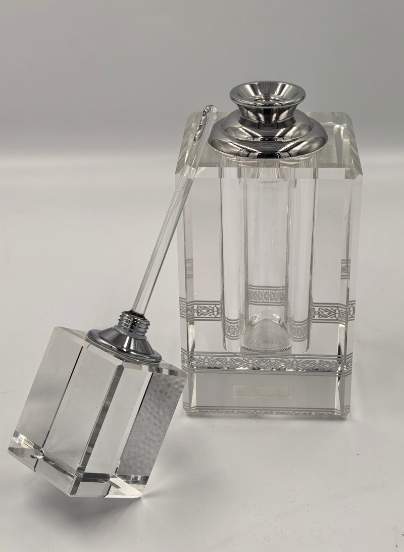 EMPTY CRYSTAL OIL BOTTLE, Empty Oil Perfumes Bottle Empty Refillable Perfume Essential Oil Attar Bottle,60ML OIL BOTTLE  - Image 4