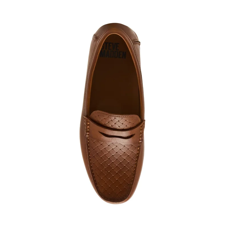 STEVE MADDEN  Kriston Textured Round Toe Loafers for Men | Best Price UAE