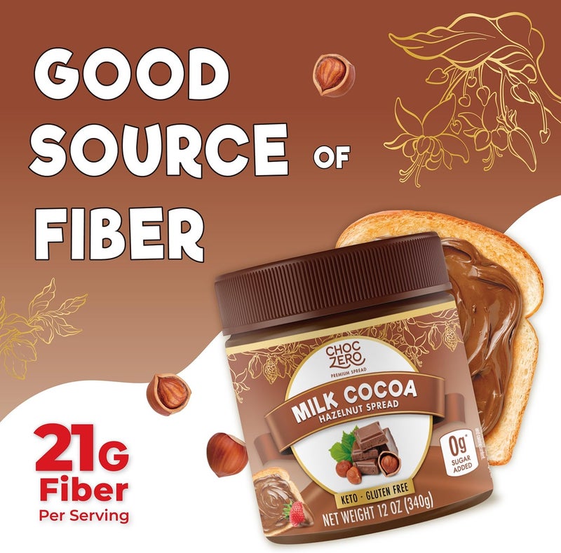 ChocZero Milk Chocolate Hazelnut Spread - Image 5