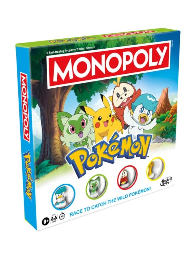 مونوبولي لعبة طاولة هاسبرو جيمينغ مونو بولي Pokémon إصدار للأطفال والعائلات - Image 1