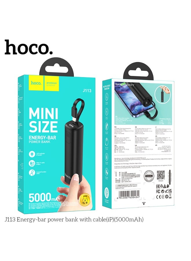 هوكو. بنك الطاقة السلكي J113 Energy Bar (Ip) (5000 مللي أمبير في الساعة) - Image 5
