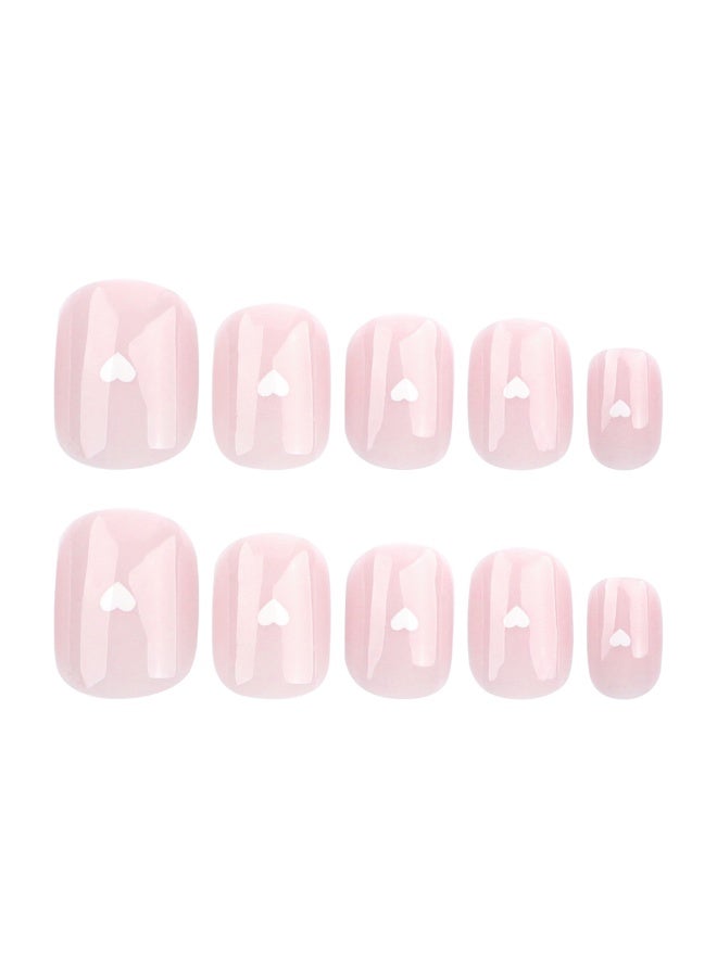 NIKITA.VIVI 24Pcs Press on Nails, False Nails, Fake Nails Set for Women Girls Nail Art Accessories, Press on Nail with Glue Stickers for Easy Apply, Stick on Fingernails Set - Image 5