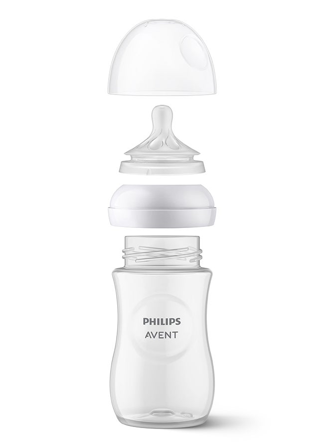 Philips Avent Natural Baby Bottle With Natural Response, Teal, 260ml, 1m+, 4 Pieces - Image 2