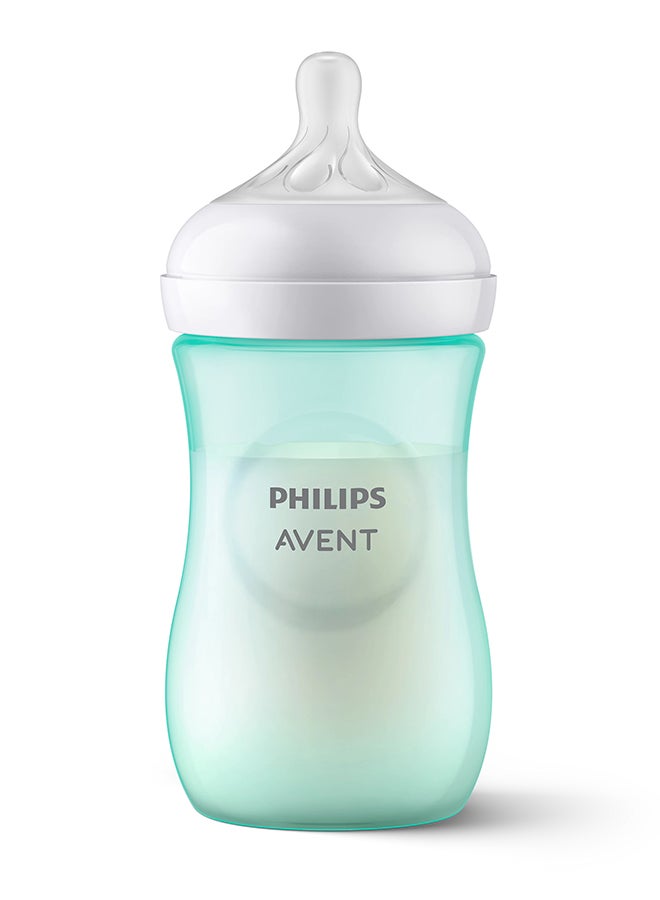 Philips Avent Natural Baby Bottle With Natural Response, Teal, 260ml, 1m+, 4 Pieces - Image 3