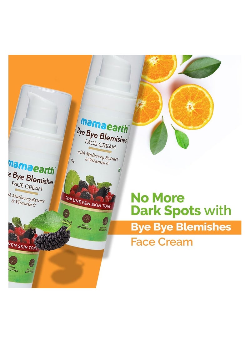 Mamaearth - Mamaearth Bye Bye Blemishes Face Cream,  For Pigmentation & Blemish Removal,  With Mulberry Extract & Vitamin C (30 ML) - Image 1