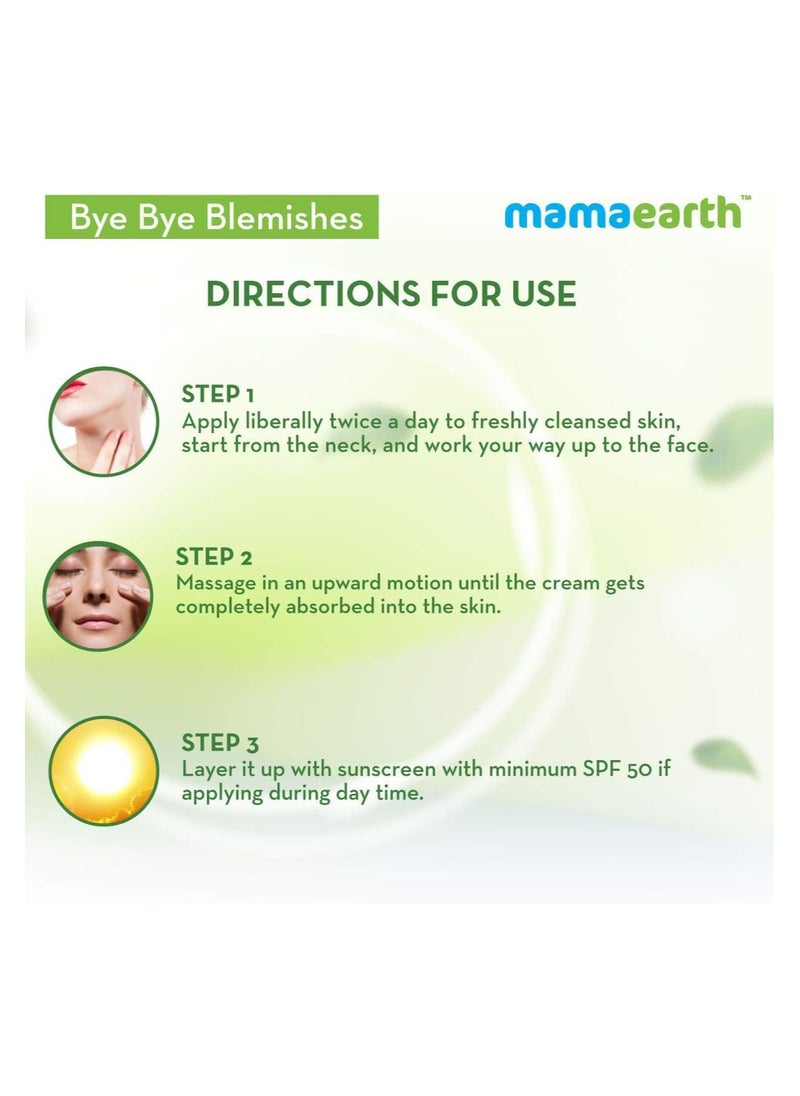 Mamaearth - Mamaearth Bye Bye Blemishes Face Cream,  For Pigmentation & Blemish Removal,  With Mulberry Extract & Vitamin C (30 ML) - Image 1