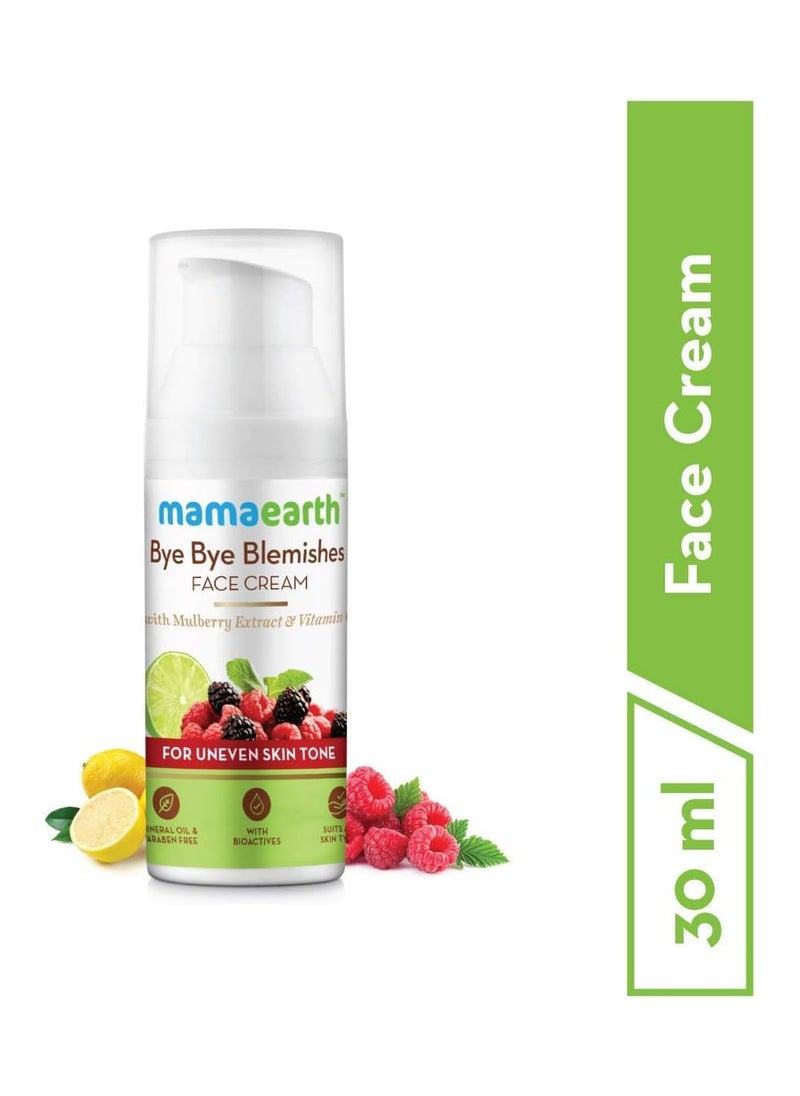 Mamaearth - Mamaearth Bye Bye Blemishes Face Cream,  For Pigmentation & Blemish Removal,  With Mulberry Extract & Vitamin C (30 ML) - Image 1